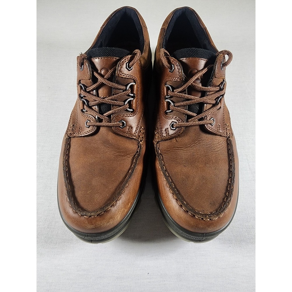 ECCO Track 25 II GTX Low Mens 13 Brown Leather Gore-Tex Waterproof Hiking Shoes - Picture 3 of 12